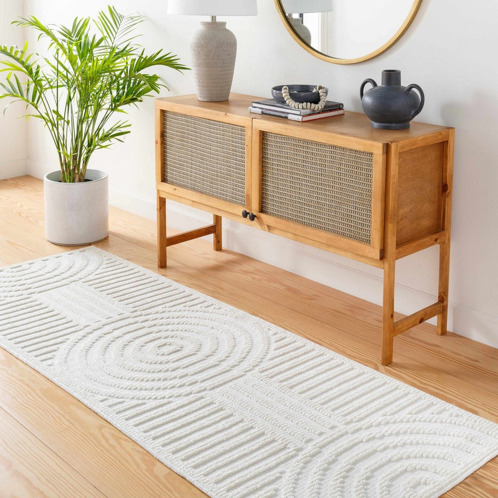 Hauteloom Deron White Washable Area Rug - lily & onyx