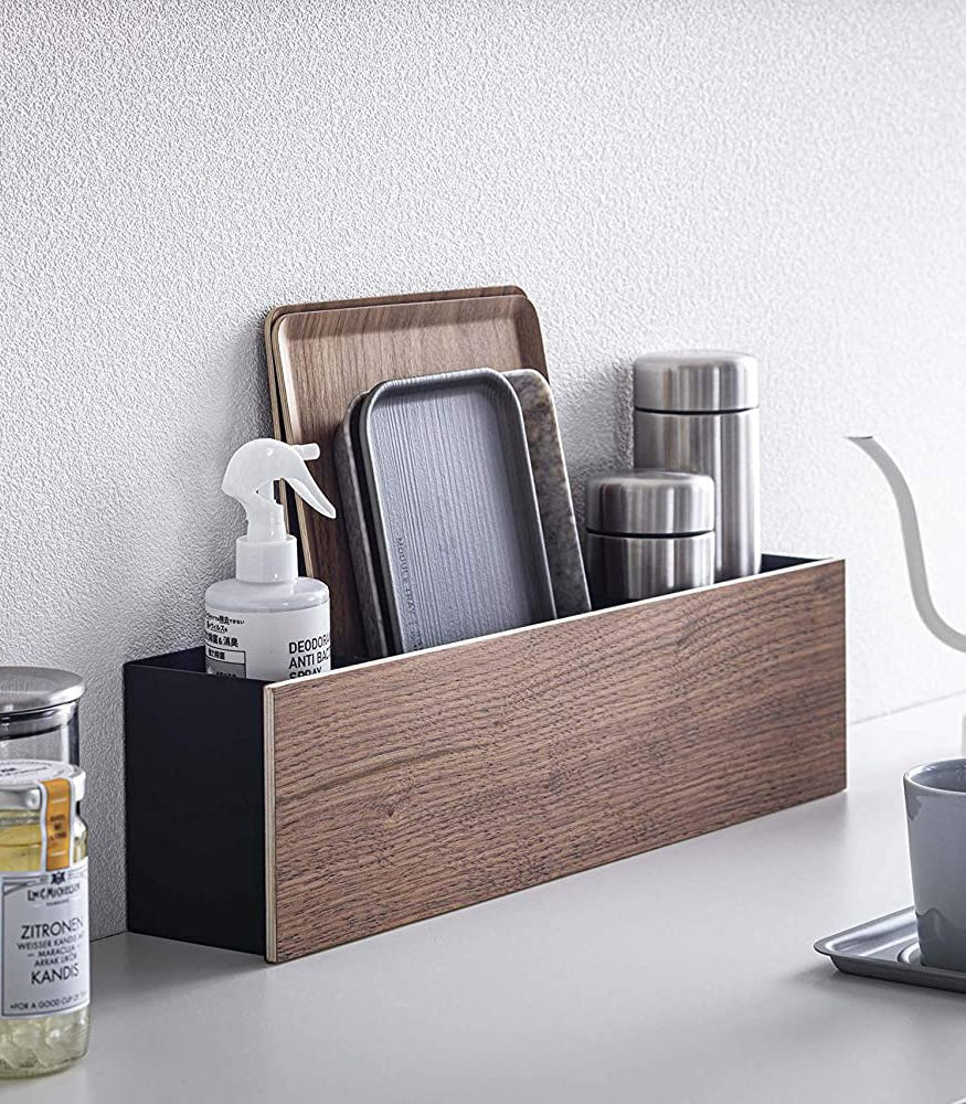 
                      
                        Yamazaki Home Desk Organizer - Two Sizes - Steel + Wood - lily & onyx
                      
                    