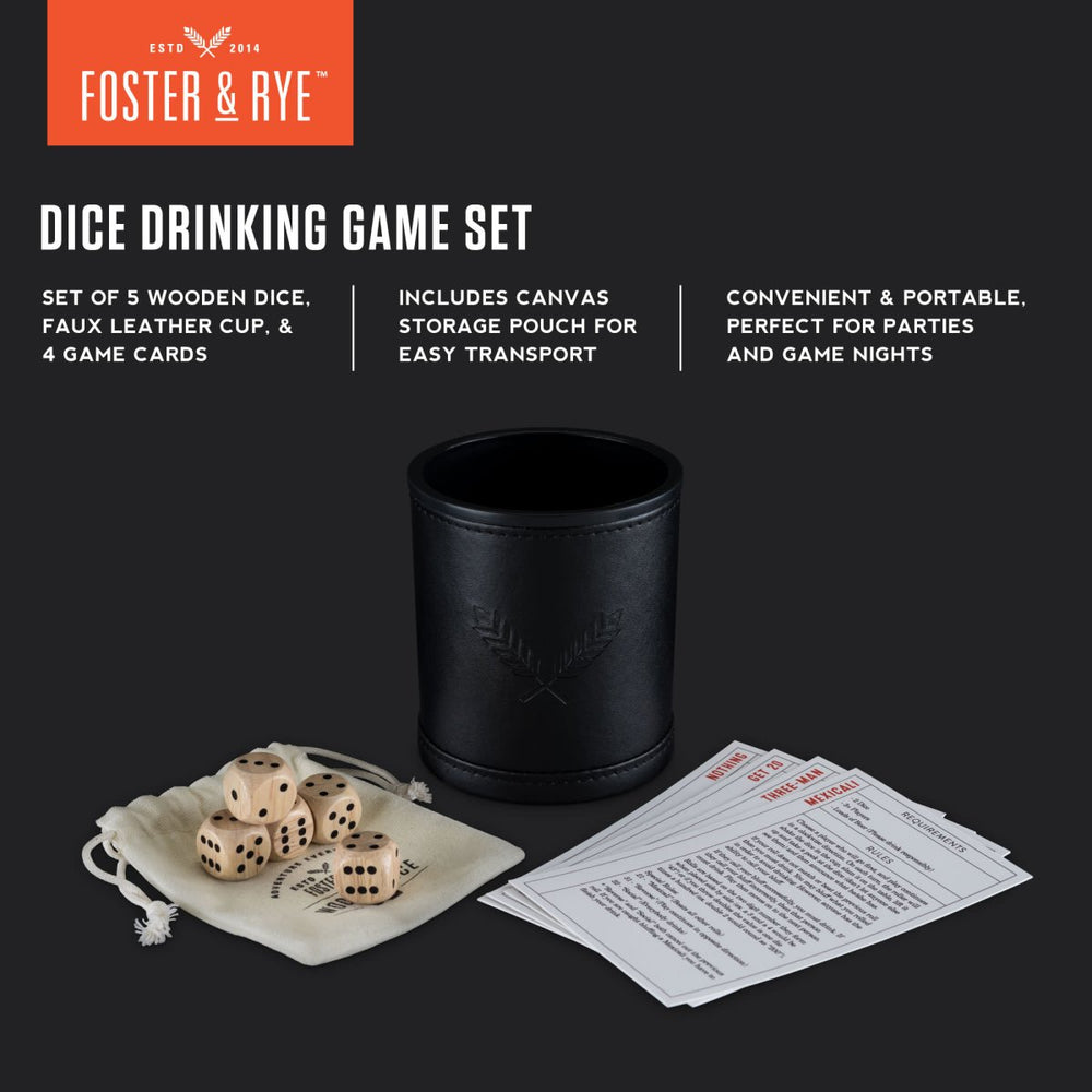 
                      
                        Foster & Rye Dice Drinking Game - lily & onyx
                      
                    