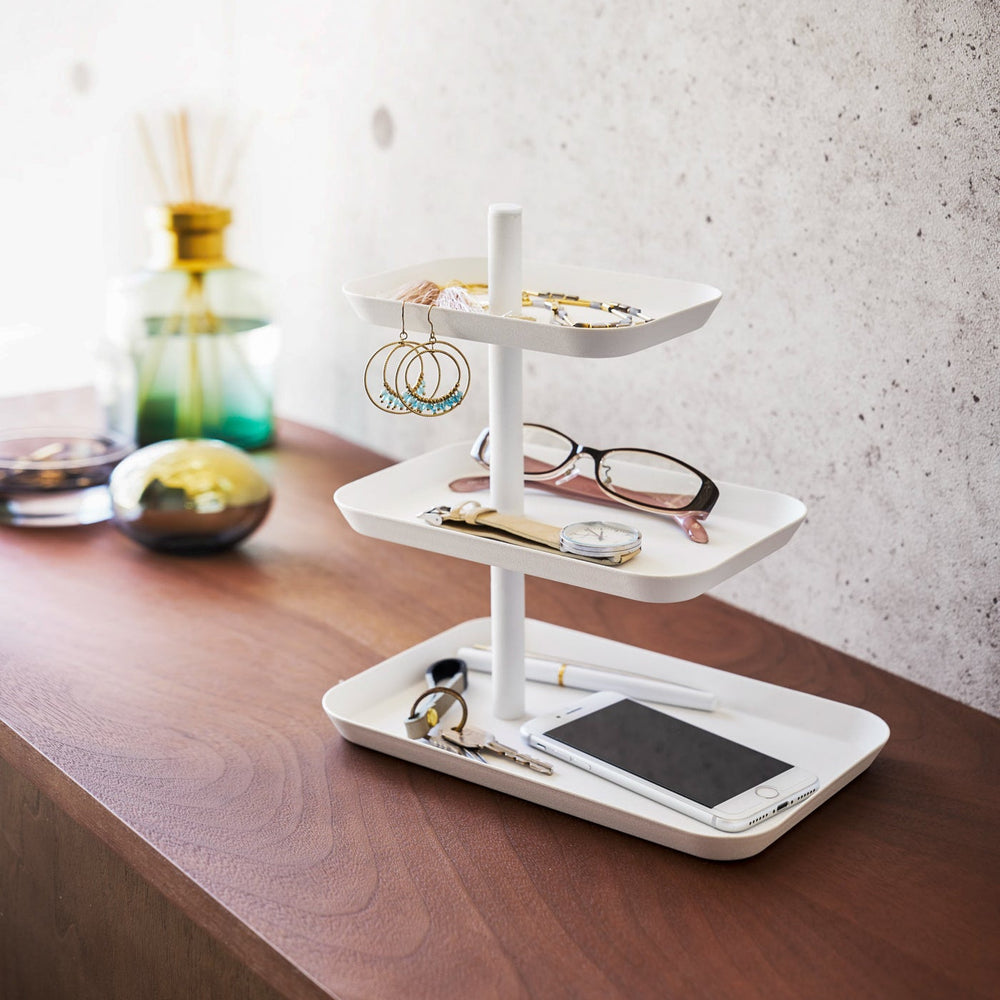 Tower Three-Tier Jewelry & Accessory Tray