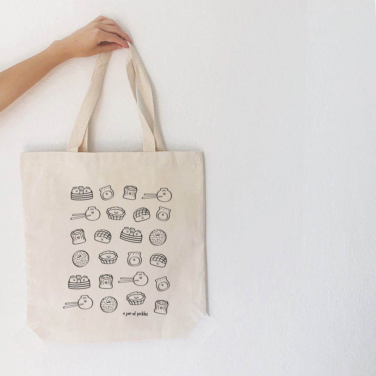 A Jar of Pickles Dim Sum Cotton Tote - lily & onyx