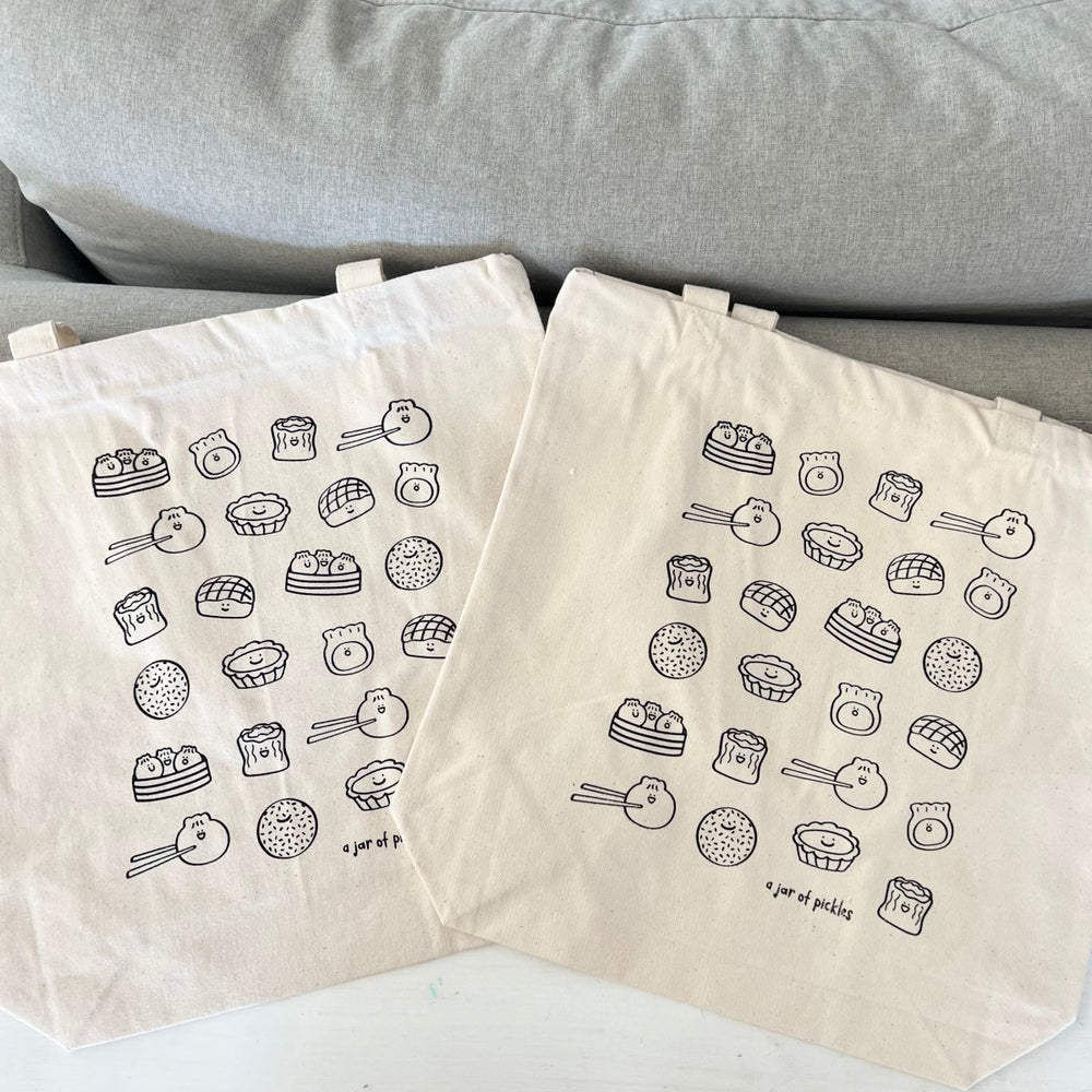 A Jar of Pickles Dim Sum Cotton Tote - lily & onyx
