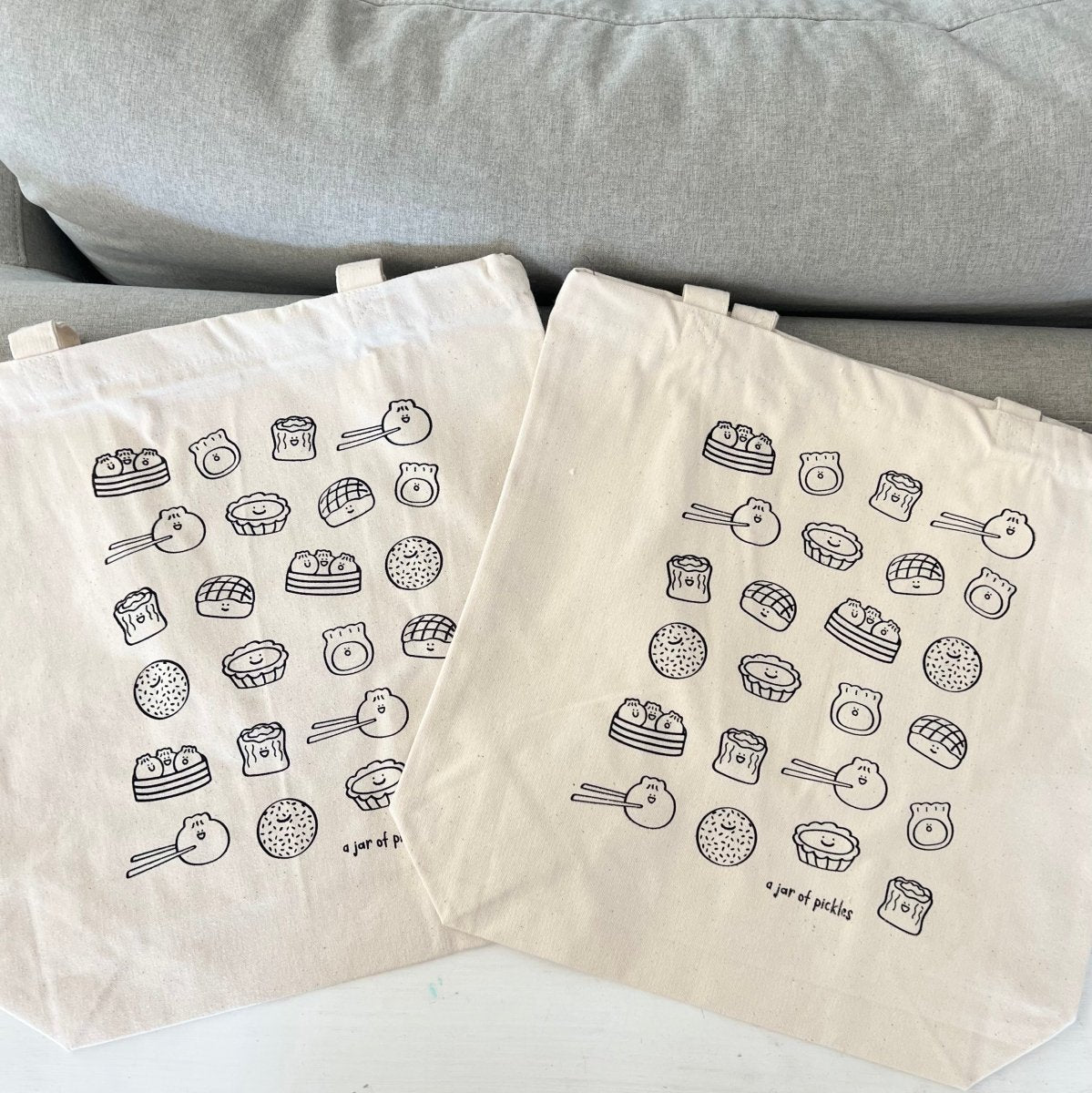 A Jar of Pickles Dim Sum Cotton Tote - lily & onyx