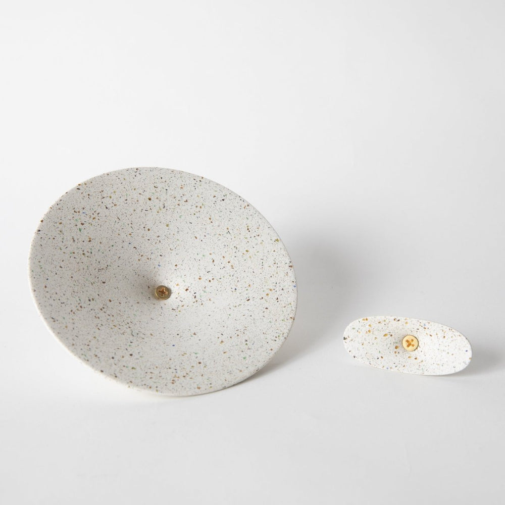 Pretti.Cool Dimple Coat Hook | White Terrazzo - lily & onyx