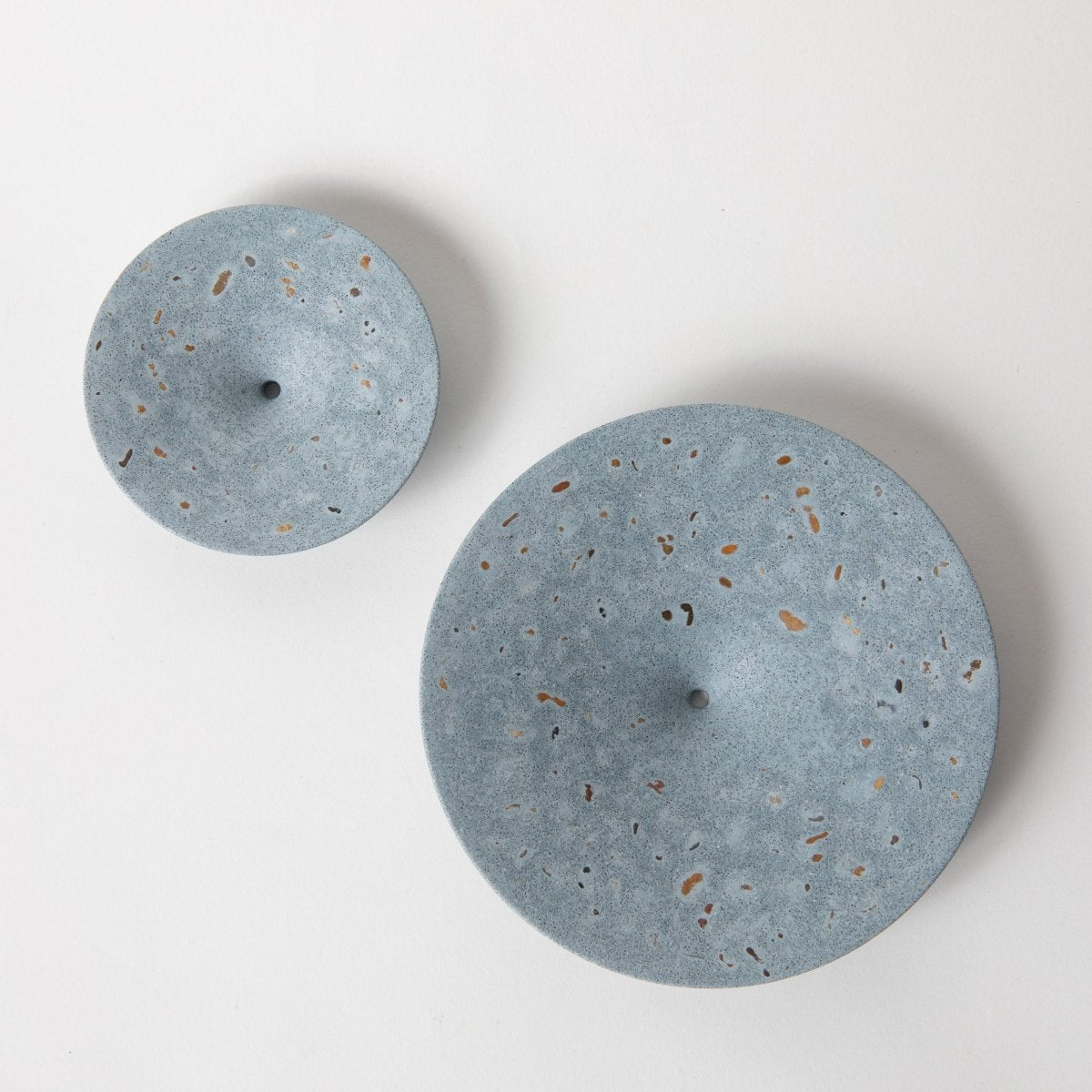 Pretti.Cool Dimple Wall Hook, Large | Light Blue Terrazzo - lily & onyx