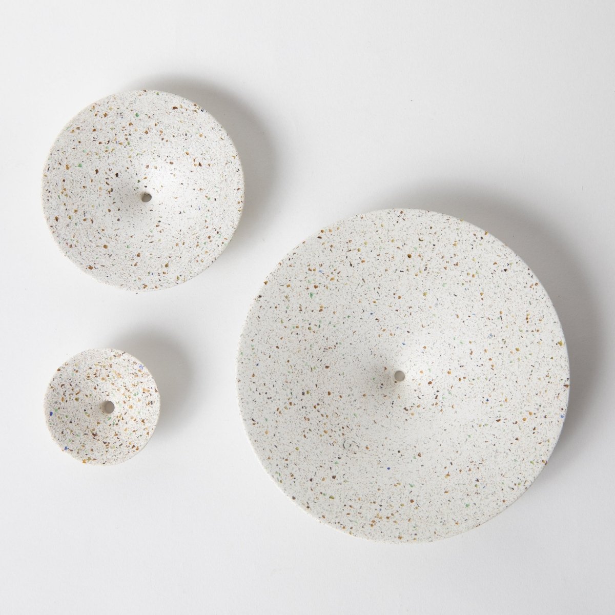 Pretti.Cool Dimple Wall Hook, Large | White Terrazzo - lily & onyx