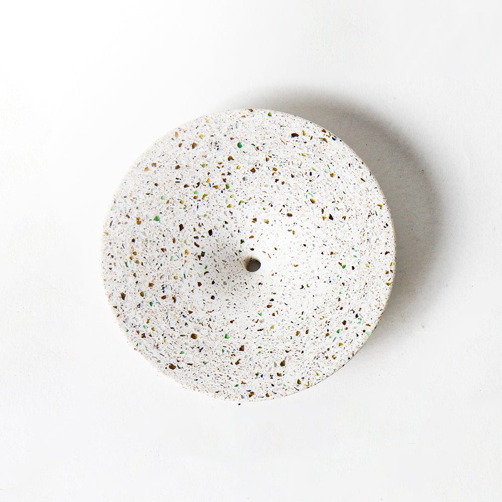 Pretti.Cool Dimple Wall Hook, Medium | White Terrazzo - lily & onyx