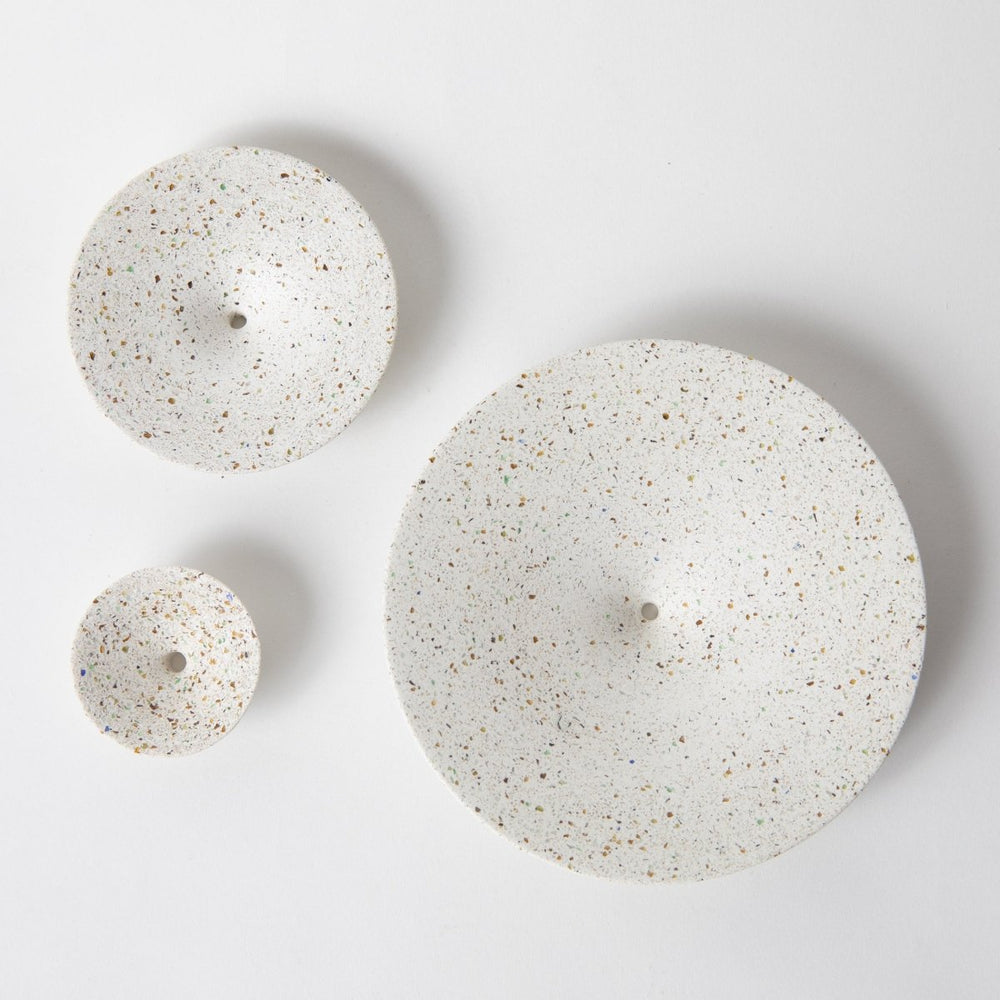 Pretti.Cool Dimple Wall Hook, Small | White Terrazzo - lily & onyx