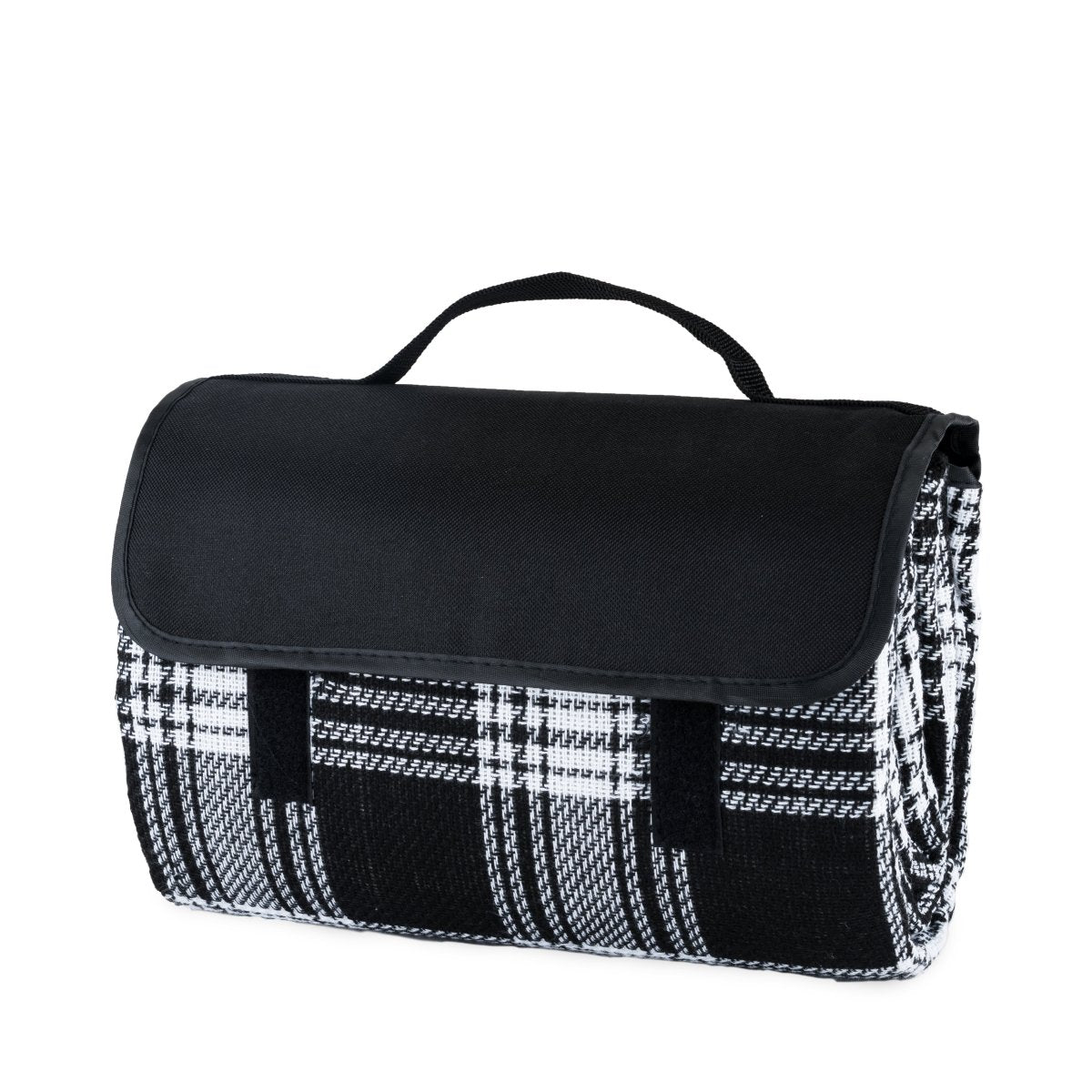 True Dine Picnic Blanket in Black Plaid - lily & onyx