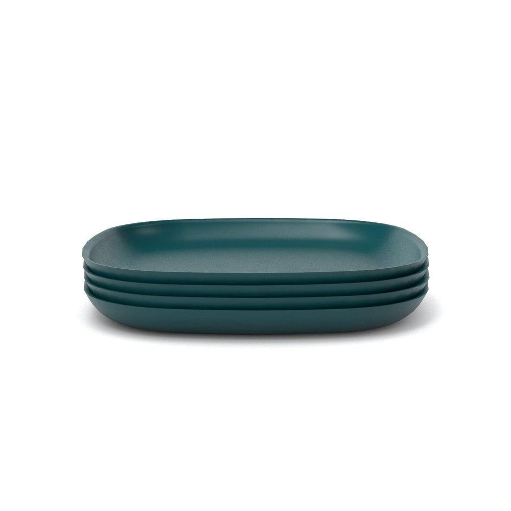 Bamboo Dinner Plate, 4 Piece Set - Blue Abyss