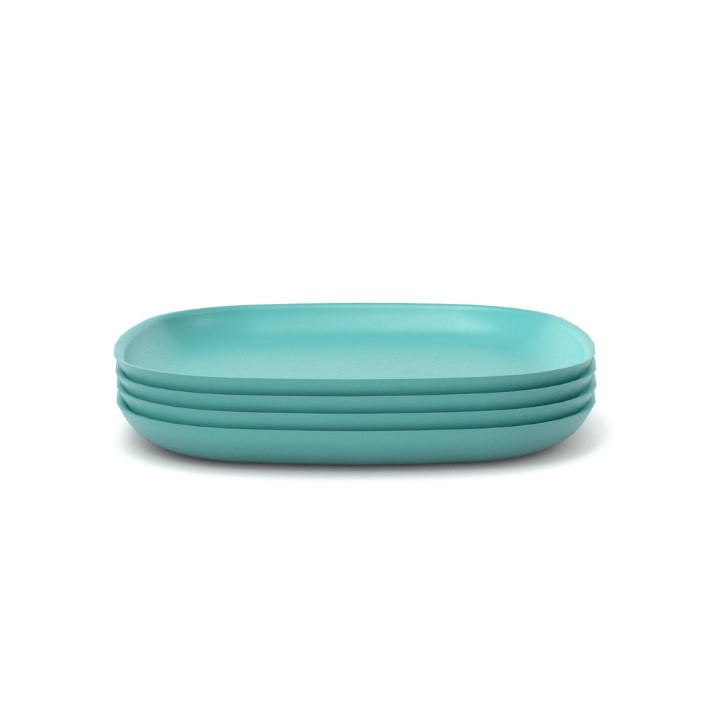 Bamboo Dinner Plate, 4 Piece Set - Lagoon