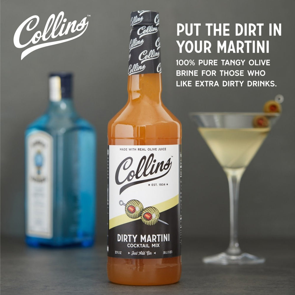 
                      
                        Collins Dirty Martini Cocktail Mix, 32 oz - lily & onyx
                      
                    