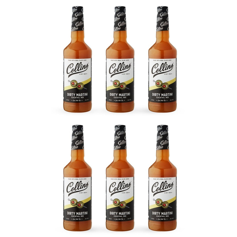 Collins Dirty Martini Cocktail Mix, 32 oz - Set of 6 - lily & onyx