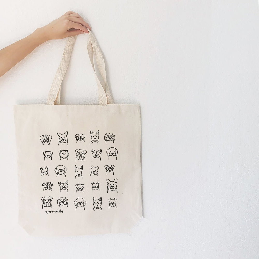 A Jar of Pickles Dogs Cotton Tote - lily & onyx