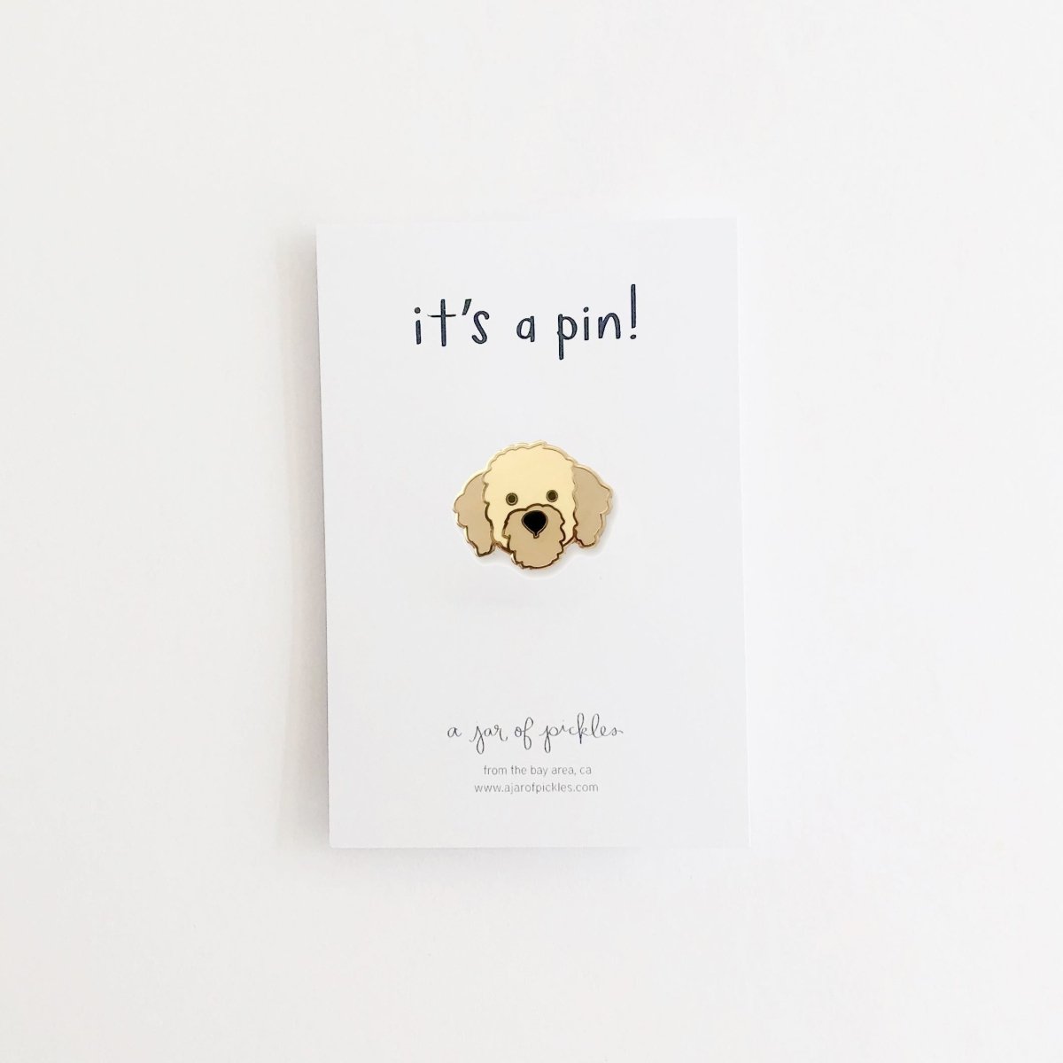 A Jar of Pickles Doodle Dog Enamel Pin - lily & onyx