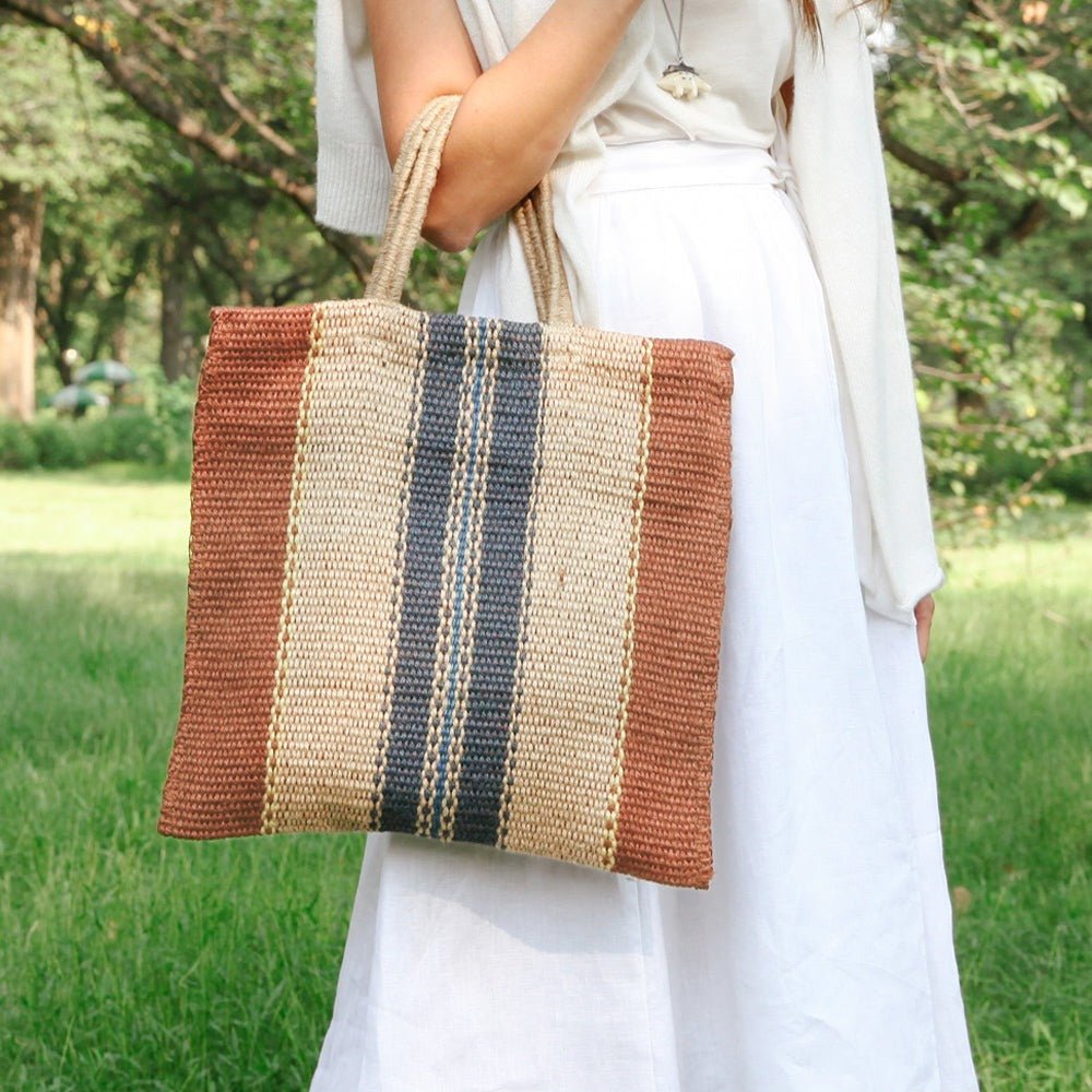 
                      
                        KORISSA Dora Jute Tote Bag - Multi Light Brown - lily & onyx
                      
                    