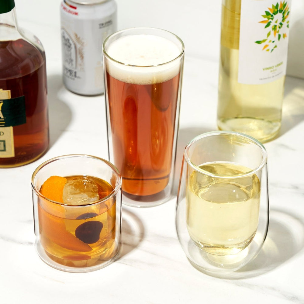 
                      
                        True Double Walled 10 oz Stemless Wine Glasses, Set of 2 - lily & onyx
                      
                    