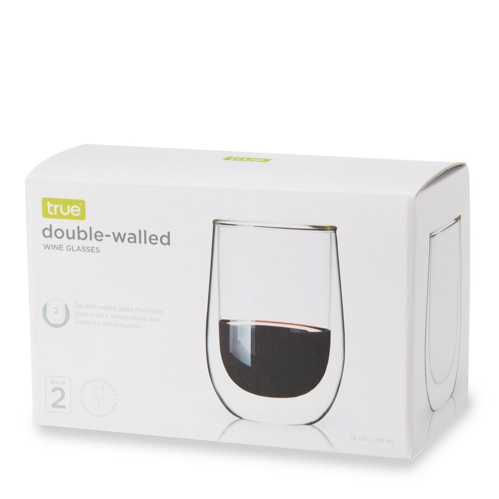 
                      
                        True Double Walled 10 oz Stemless Wine Glasses, Set of 2 - lily & onyx
                      
                    