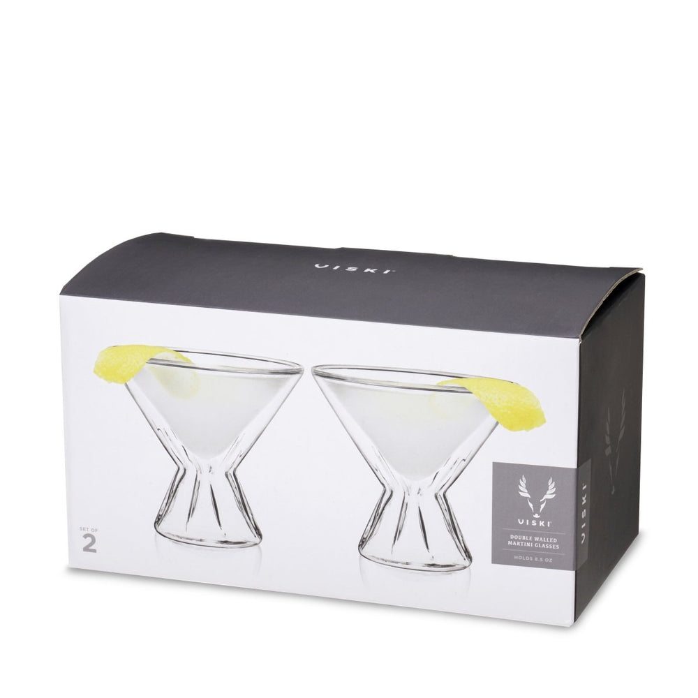 
                      
                        Viski Double Walled Martini Glasses, Set of 2 - lily & onyx
                      
                    