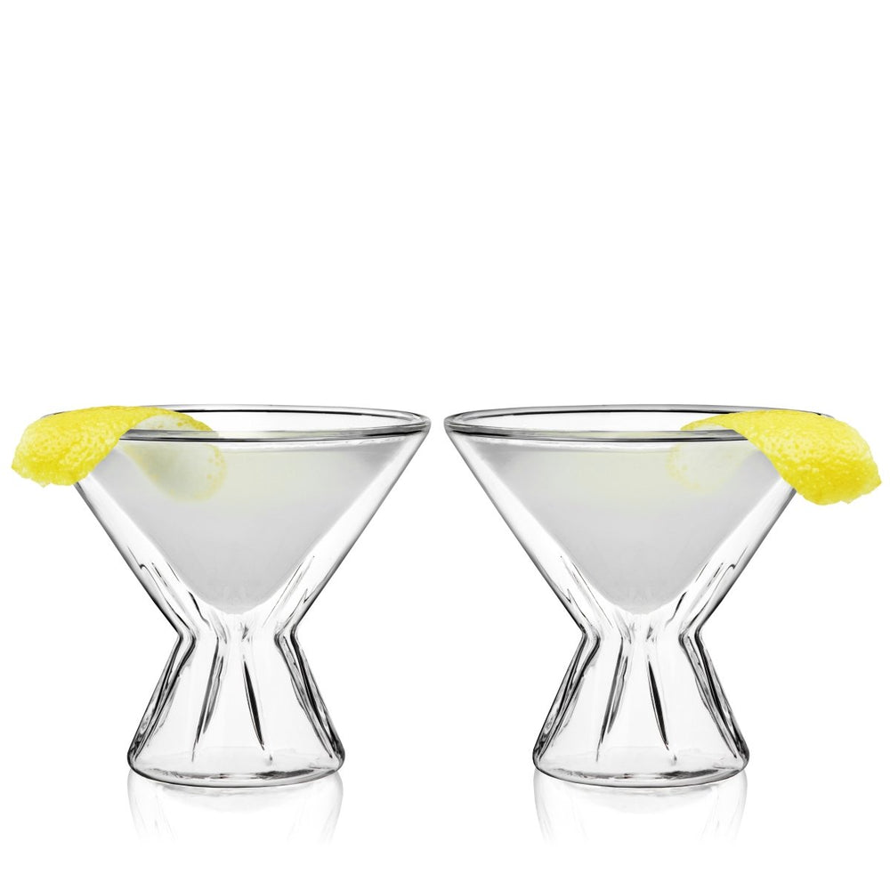 
                      
                        Viski Double Walled Martini Glasses, Set of 2 - lily & onyx
                      
                    