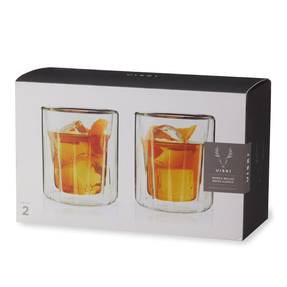 
                      
                        Viski Double - Walled Rocks Glasses, Set of 2 - lily & onyx
                      
                    