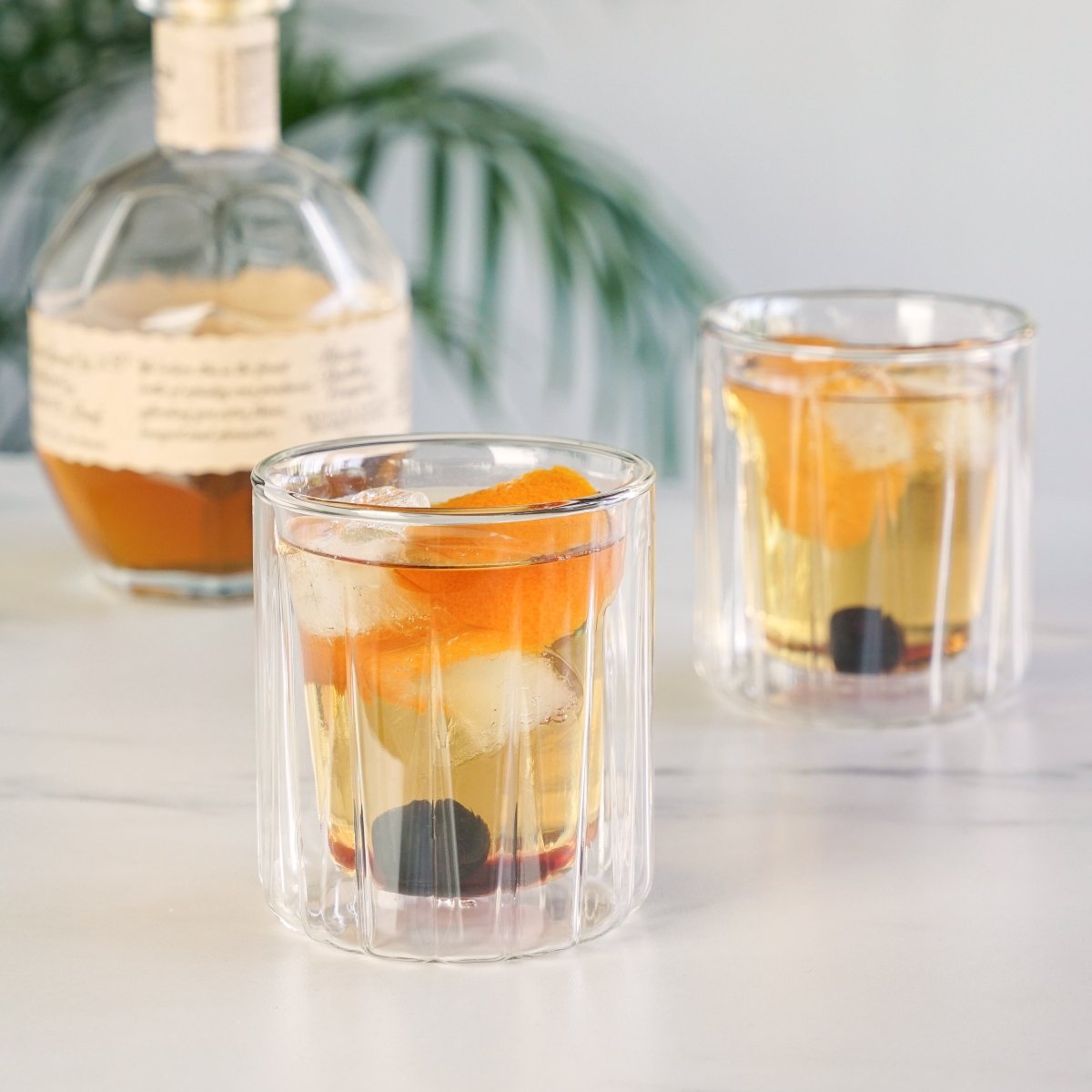 Viski Double - Walled Rocks Glasses, Set of 2 - lily & onyx