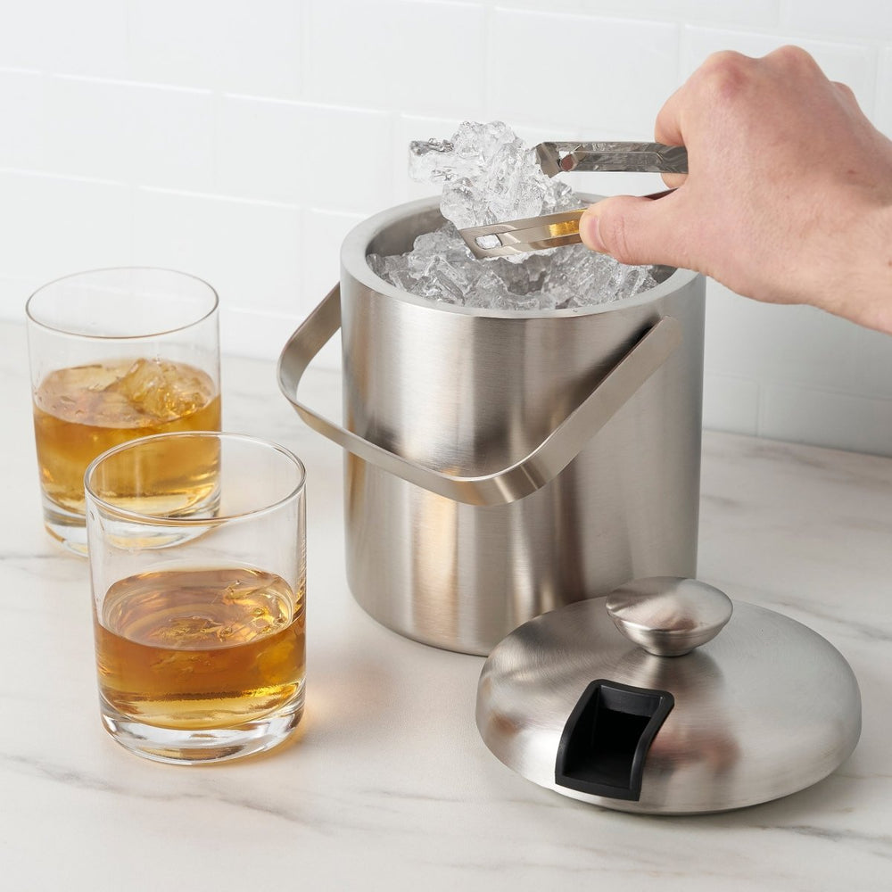 
                      
                        True Double Walled Stainless Steel Ice Bucket with Tongs - lily & onyx
                      
                    