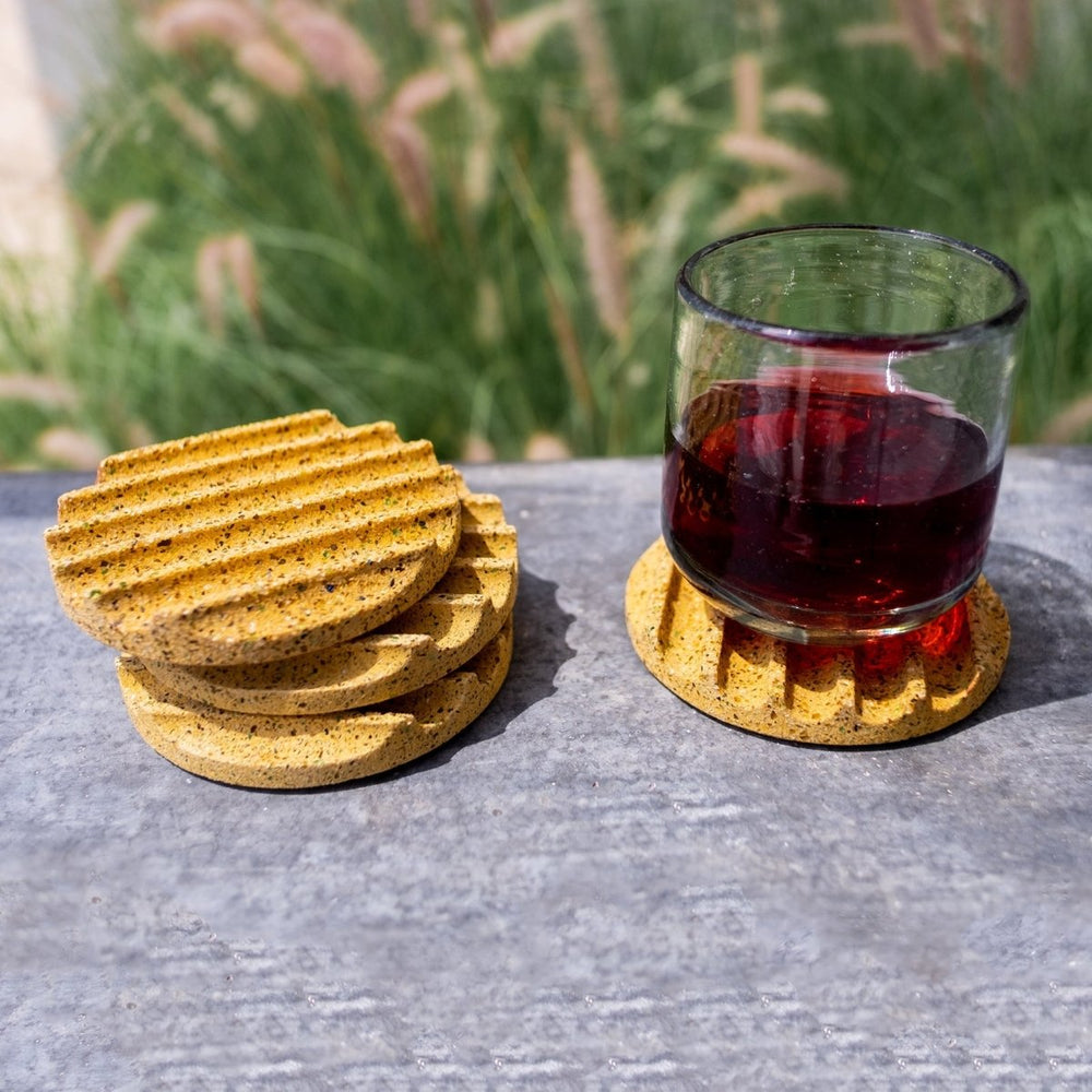 
                      
                        Pretti.Cool Drink Coaster Set | Marigold Terrazzo - lily & onyx
                      
                    
