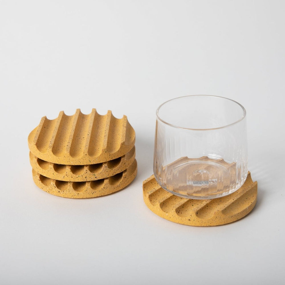 
                      
                        Pretti.Cool Drink Coaster Set | Marigold Terrazzo - lily & onyx
                      
                    