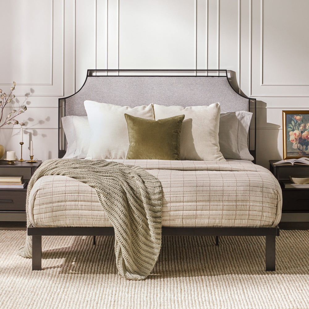 
                      
                        Mimi Upholstered Traditional Metal Queen Bed
                      
                    