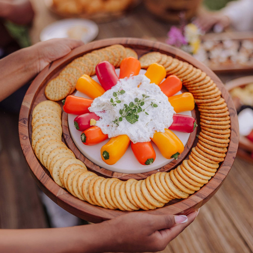 
                      
                        Isla Serving Platter with Marble Cheeseboard Insert
                      
                    