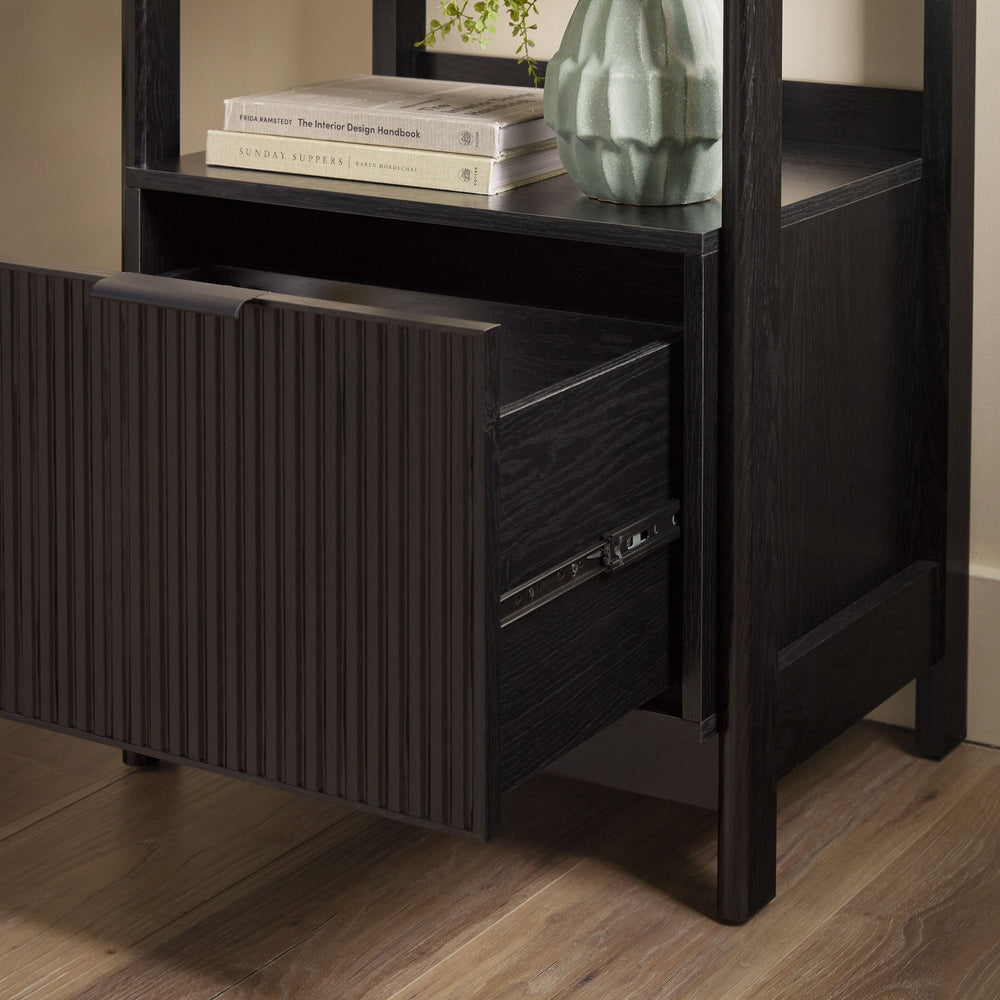 
                      
                        Holmes Modern Scandinavian Reeded Bookshelf
                      
                    