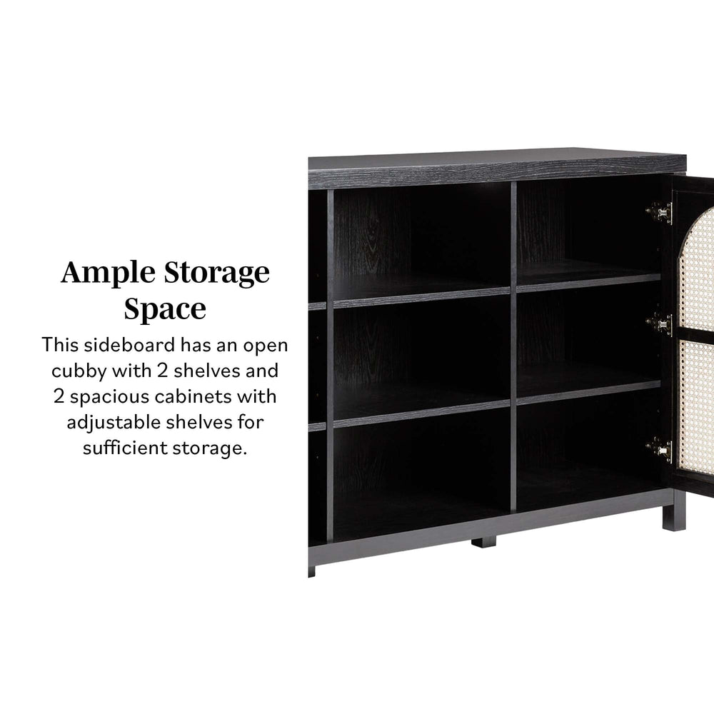 
                      
                        Sasha 58" 2 Door Sideboard with Arched Rattan Panels
                      
                    