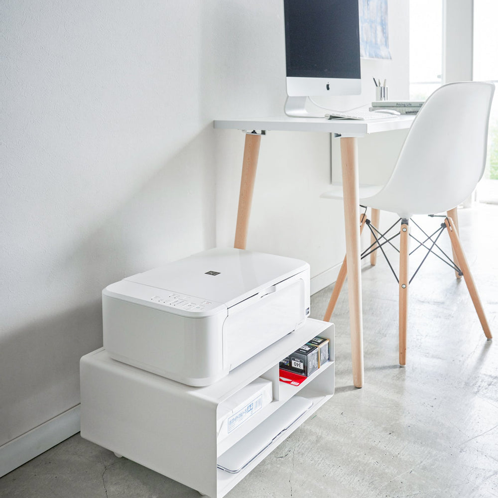Rolling Steel Printer Stand