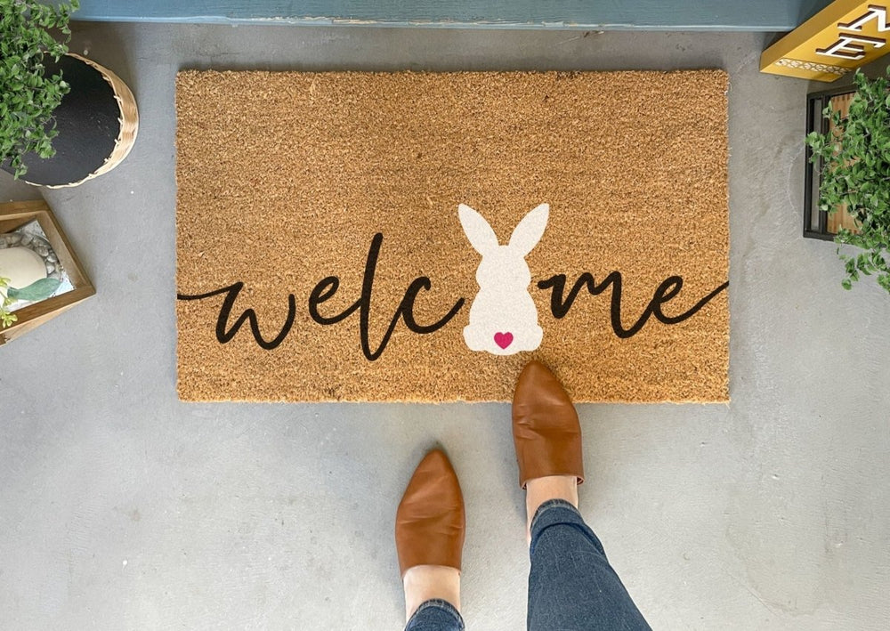 
                      
                        Nickel Designs Custom Doormats Easter Bunny Welcome Mat - lily & onyx
                      
                    