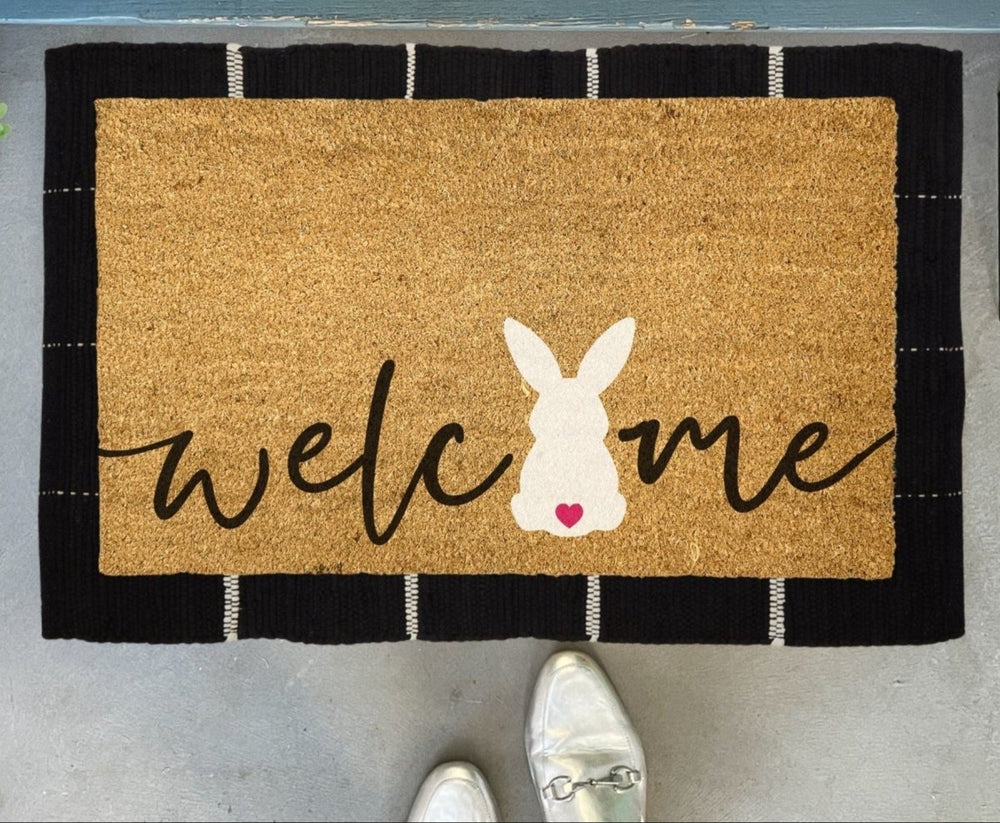 
                      
                        Nickel Designs Custom Doormats Easter Bunny Welcome Mat - lily & onyx
                      
                    