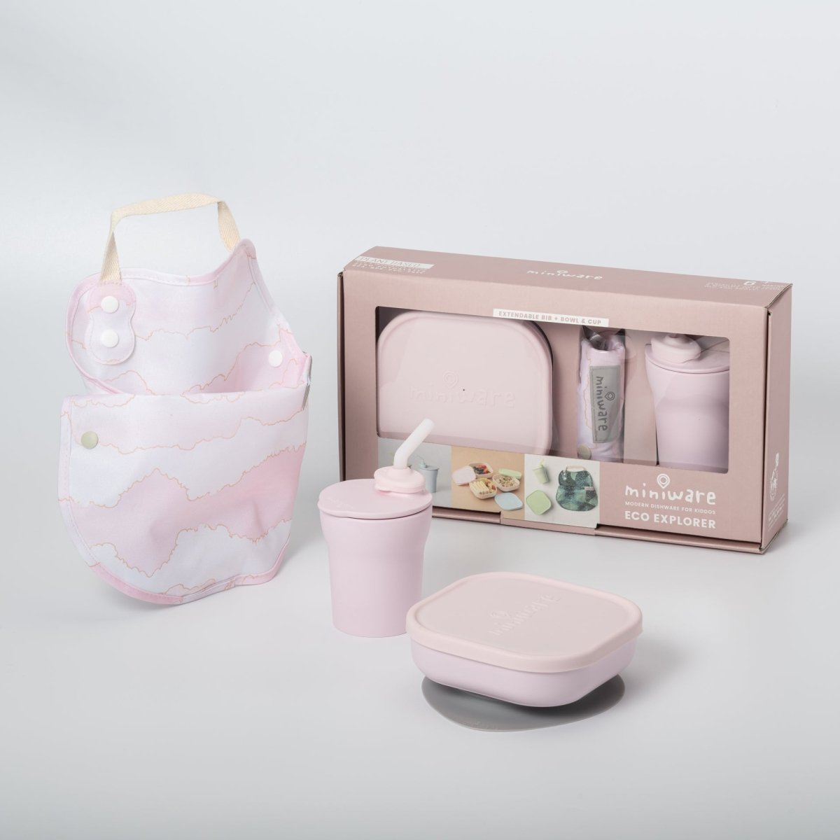 Miniware Eco Explorer Mess - Free Meal Set - Gentle Blossom - lily & onyx