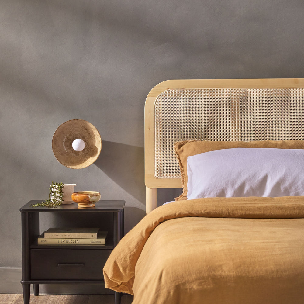 
                      
                        Neru Boho Curved Rattan-Headboard Bed Collection (Queen or King)
                      
                    