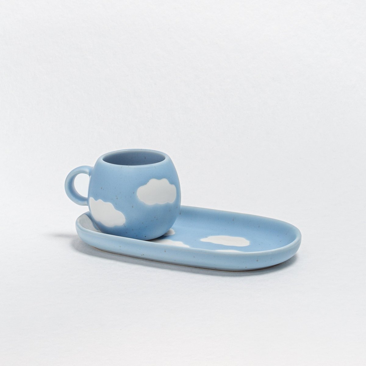 Egg Back Home Cloud Collection Blue Ceramic Mini Serving Tray
