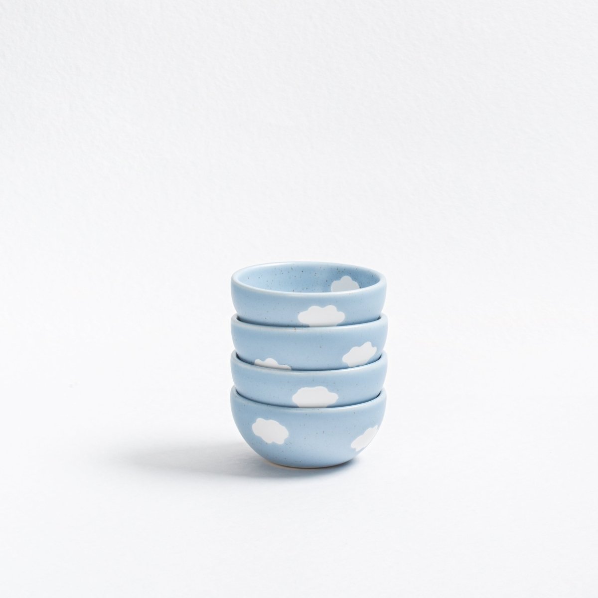 Egg Back Home Cloud Collection Ceramic 4" Mini Bowls, Set of 4