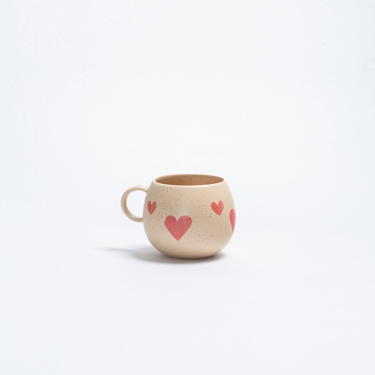 Egg Back Home Cozy Hearts Ceramic Ball Mug 17oz / 500ml — Limited Edition