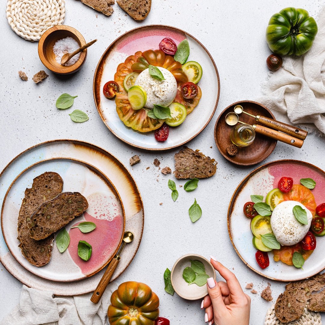 Egg Back Home Melting Ice Cream Collection 12 Piece Multicolor Dinnerware Set