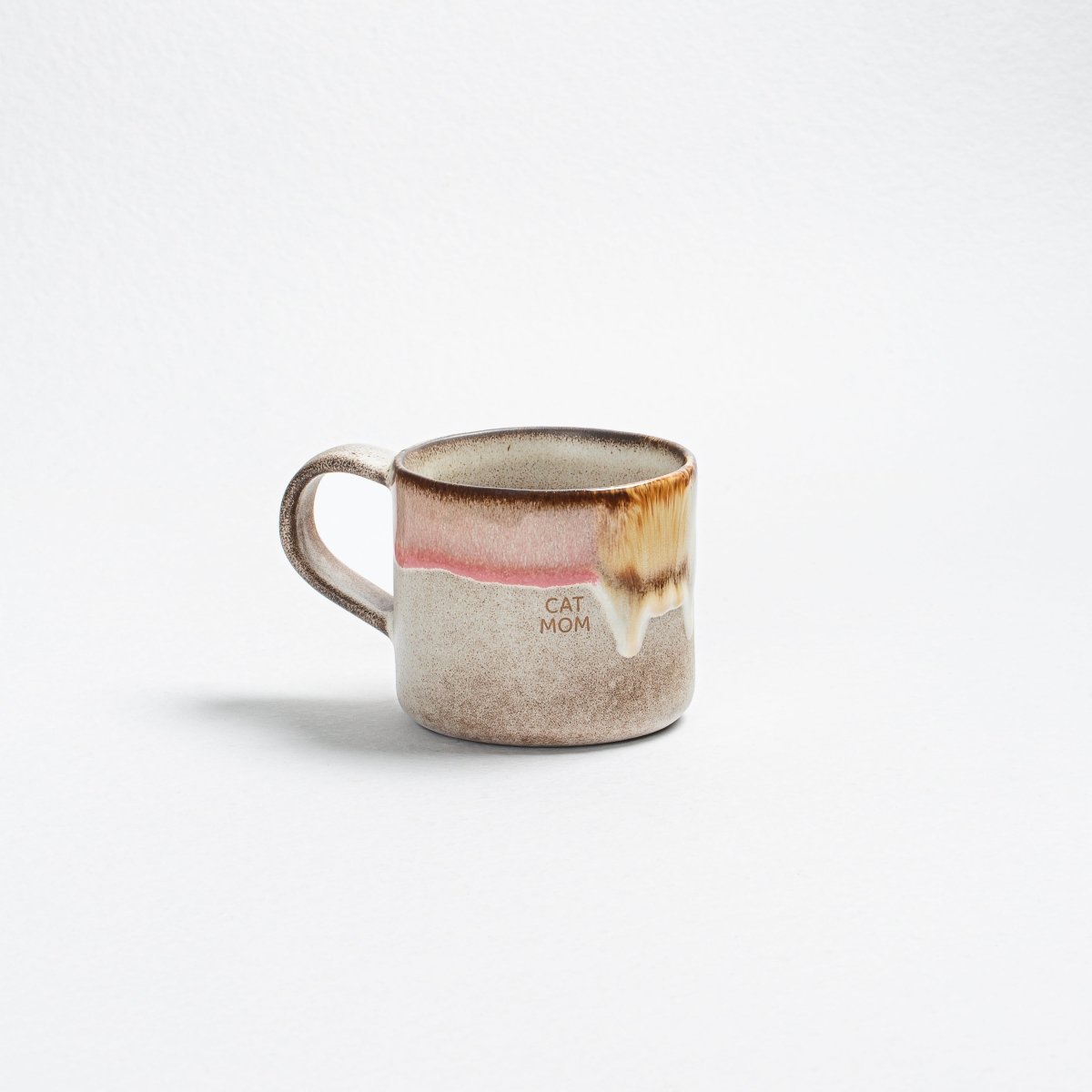 Egg Back Home Melting Ice Cream Collection Ceramic Mug 12.2oz / 360ml, Set of 2 - Cat Mom & Dad