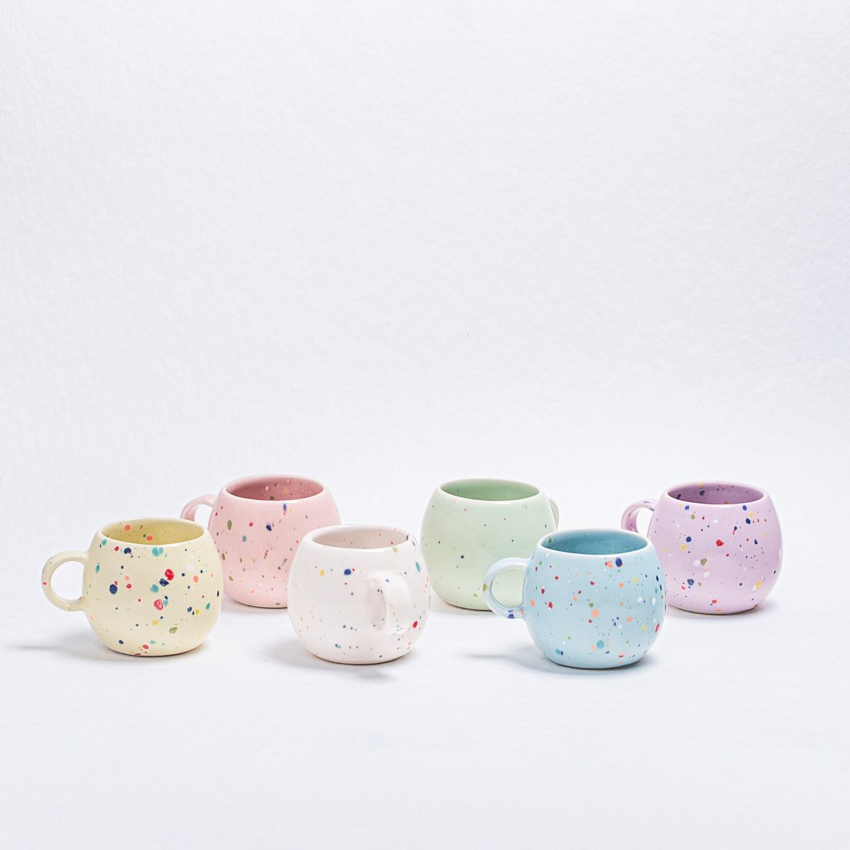 Egg Back Home Party Ball Mug 17oz / 500ml, Set of 6 - Assorted Colors