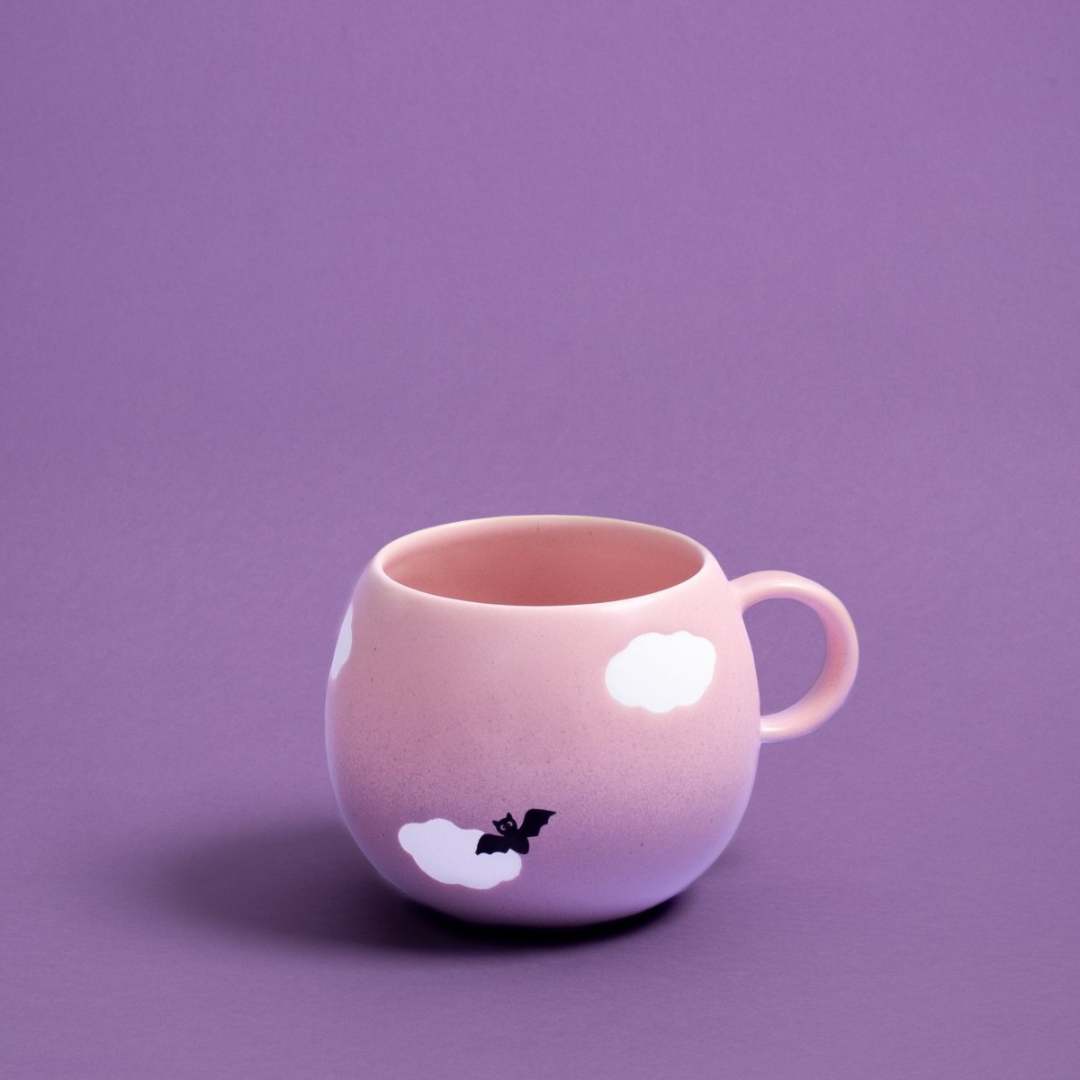 Egg Back Home Pink Cloud Party Ball Mug 17oz / 500ml - Halloween Bat