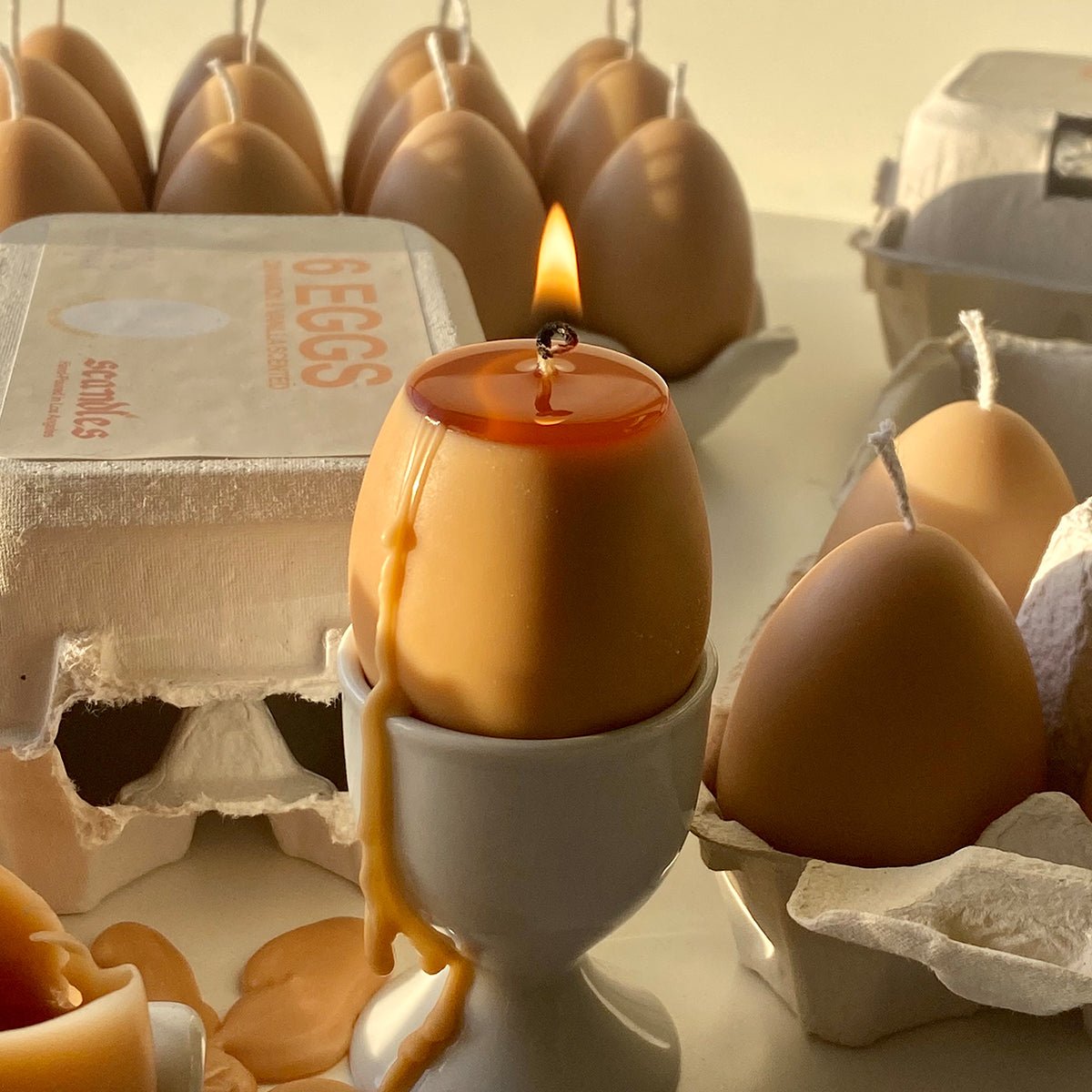 Scandles Egg Candles - 6 Pack Box - lily & onyx