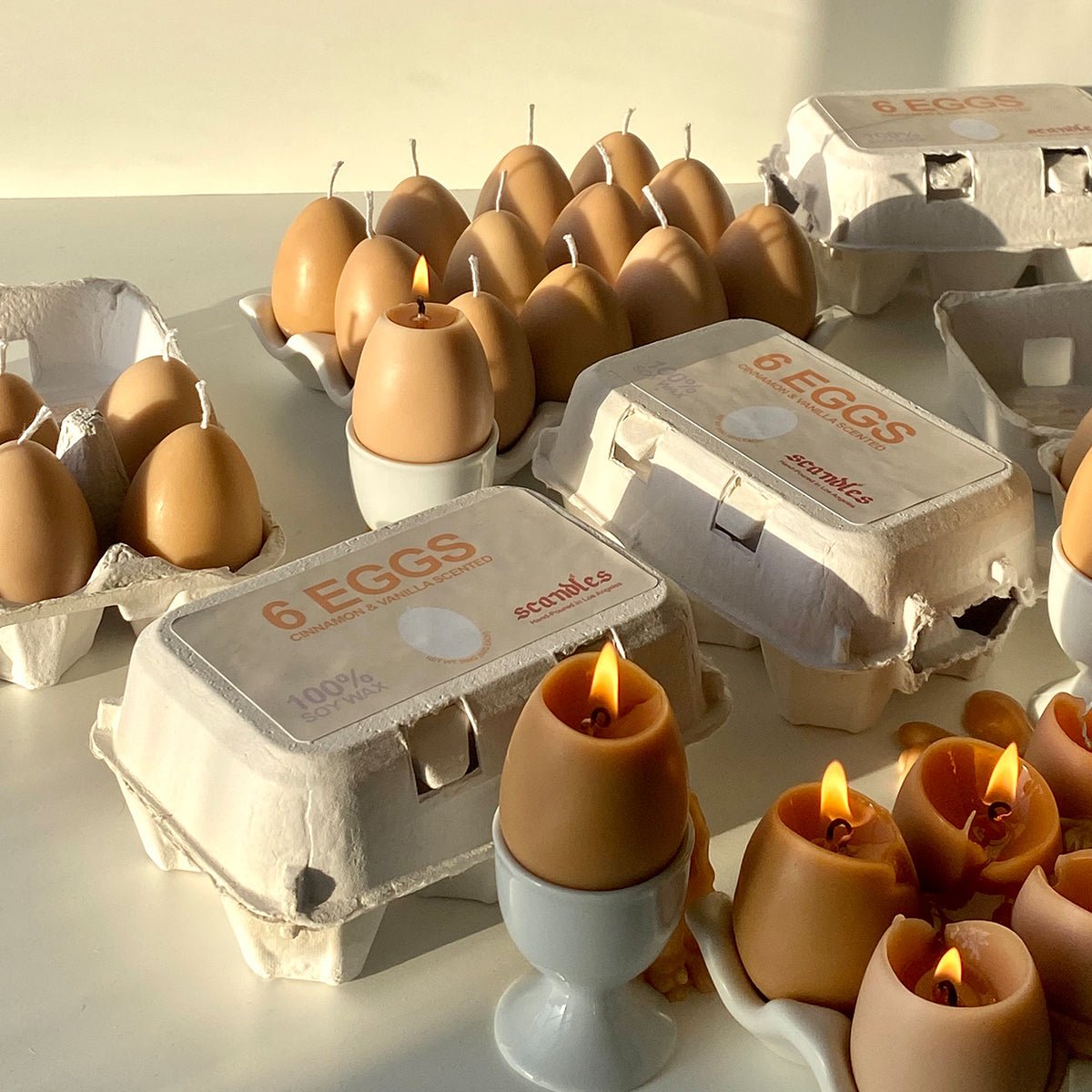 Scandles Egg Candles - 6 Pack Box - lily & onyx