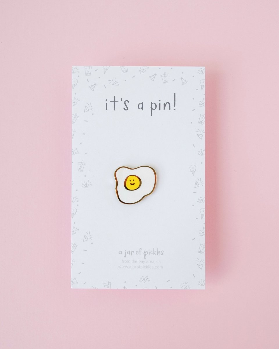 A Jar of Pickles Egg Pin - lily & onyx