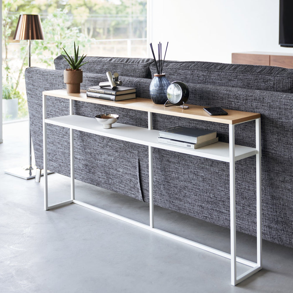 
                      
                        Long Steel Console Table
                      
                    