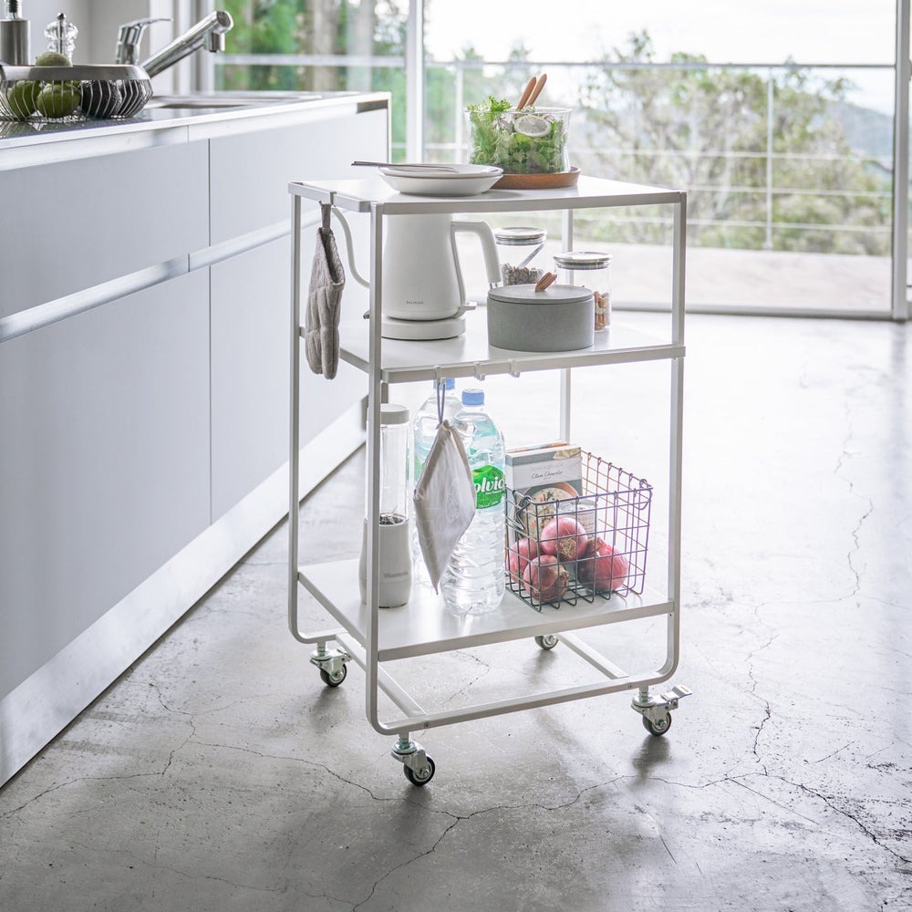 Rolling Steel Utility Cart, 32" H